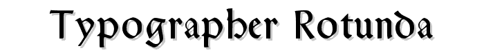 Typographer Rotunda font